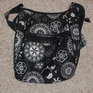 Thirty One Black and White Cross Body bag